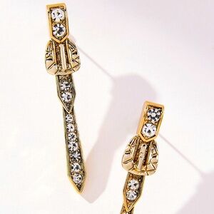 NWT Pave buckle drop earrings